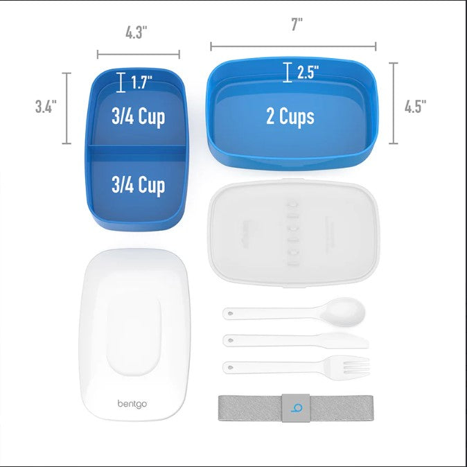 Bentgo All-In-One Lunch Box Container Storage Blue