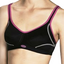 Berlei Electrify Wire Free Wireless No Underwire Sports Bra White Black Gym