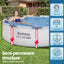 Bestway 305CM Swimming Pools Steel Above Ground Round Backyard Pool Set White