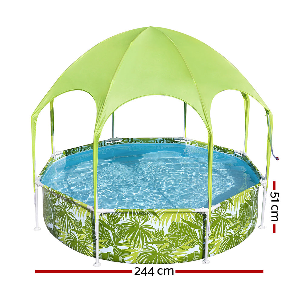 Bestway Above Ground Swimming Pool with Mist Shade