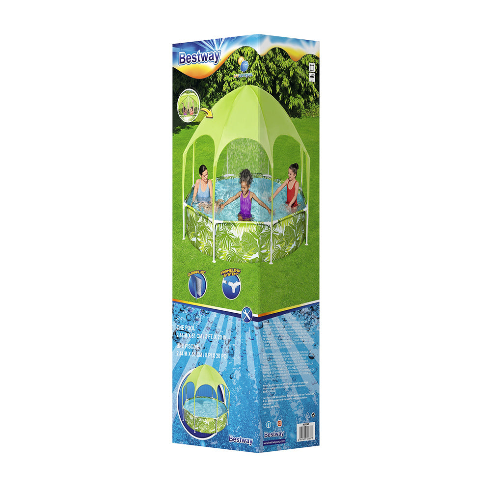 Bestway Above Ground Swimming Pool with Mist Shade