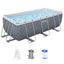 Bestway Swimming Pool 412x201x122cm Steel Frame Pool Set w/Pump Ladder