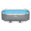 Bestway Swimming Pools 305cm x 200cm x 84cm Steel Above Ground Backyard Pool Set