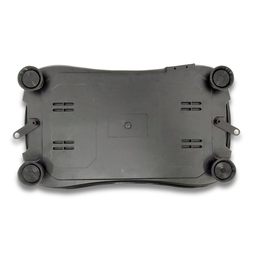 Black Mini Vibration Plate + Remote + Bands - Exercise Platform Plate