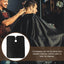 Black Unisex Hairdressing Gown Hair Cutting Cape Barber Salon Chic Equipment