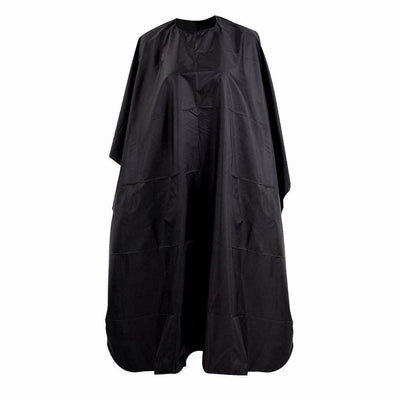 Black Unisex Hairdressing Gown Hair Cutting Cape Barber Salon Chic Equipment