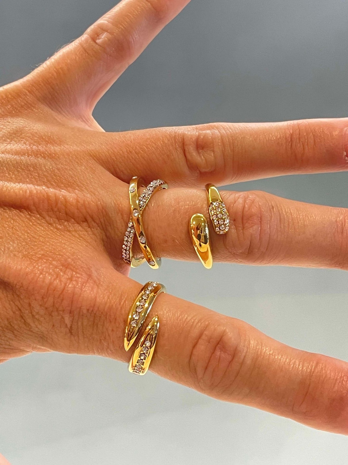 Bling wrap ring – Tarnish Proof Jewellery