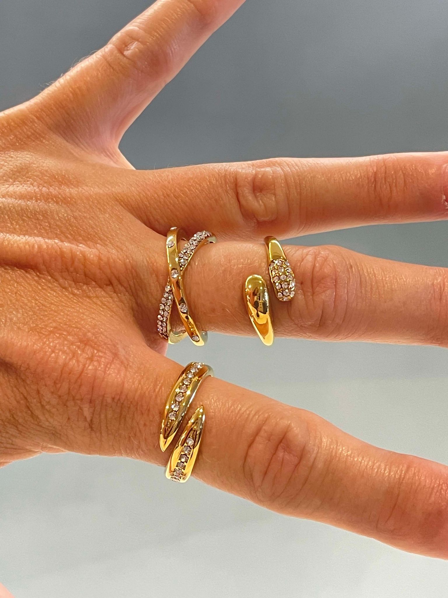 Bling wrap ring – Tarnish Proof Jewellery