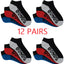 Bonds 12 Pairs Low Cut Mens Socks Sports Running Gym Sock Black White