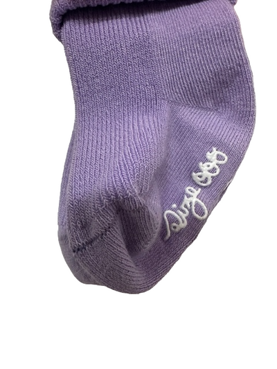 Bonds Baby Bamboo Cuff 2 Pairs Comfy Warm Socks Purple Deep Orange - 000