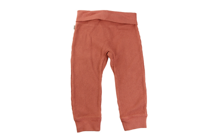 Bonds Baby Outerwear Warm Comfy Waffle Pants Rust Orange