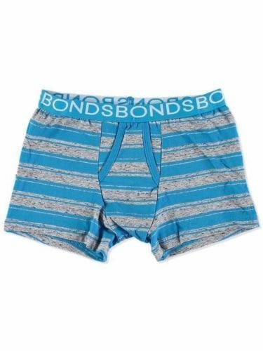 Bonds Boys Fit Trunks Underwear Boyleg Wideband Black Blue White Orange
