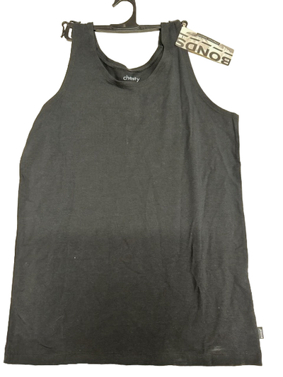 Bonds Boys Stretchy Chesty Singlet Tank Vest Black - 14/16