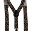 Boys Adjustable Natural Leopard Patterned Suspenders