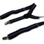 Boys Adjustable Navy, Blue & Grey Striped Patterned Suspenders