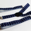 Boys Adjustable Navy With White Anchors Patterned Suspenders