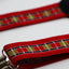 Boys Adjustable Red Train Tracks Patterned Suspenders