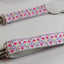 Boys Adjustable White With Purple, Yellow & Pink Stars Patterned Suspenders