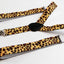 Boys Adjustable Yellow Leopard Patterned Suspenders