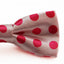 Boys Baby Pink With Hot Pink Large Polka Dots Patterned Bow Tie