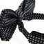 Boys Black Bow Tie With White Polka Dots