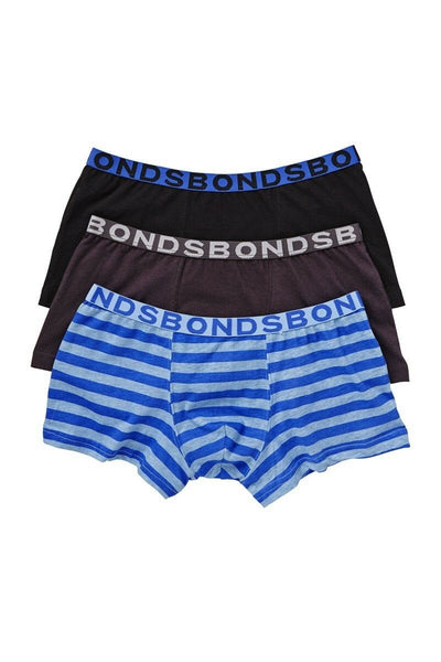 Boys Bonds Kids Underwear 3 Pairs Trunks Trunk Boyleg Boxer Shorts Size 2 - 16