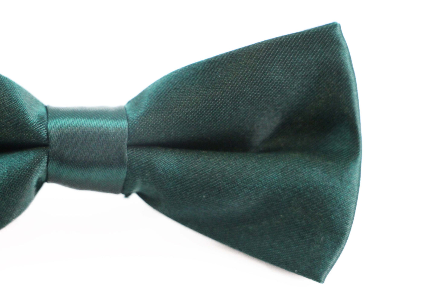 Boys Bottle Green Plain Bow Tie