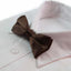 Boys Brown Plain Bow Tie