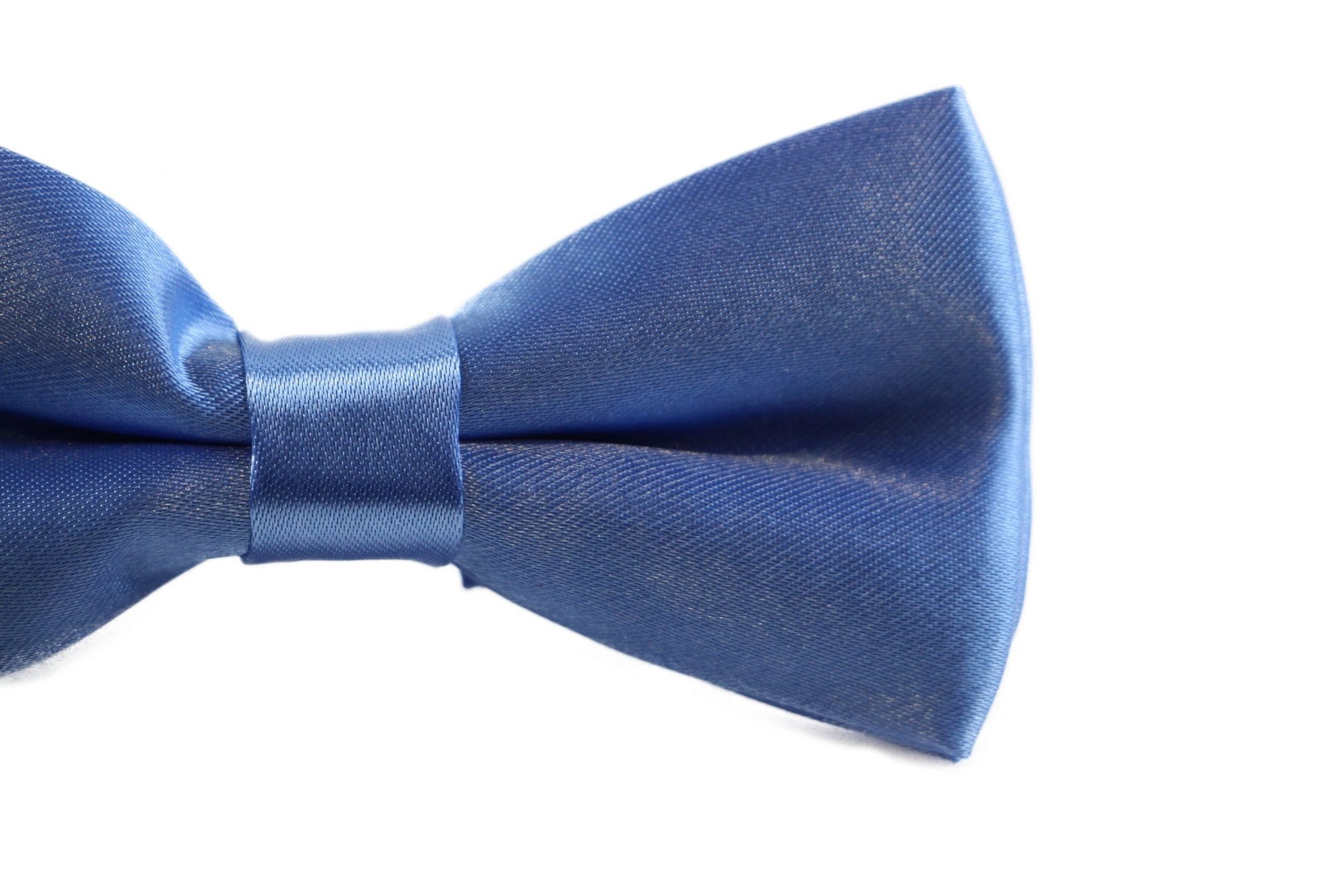 Boys Cornflower Blue Plain Bow Tie