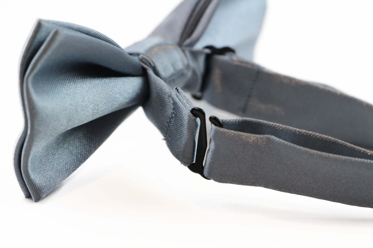 Boys Dark Grey Plain Bow Tie