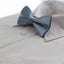 Boys Dark Grey Plain Bow Tie