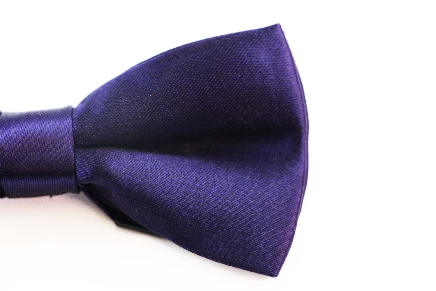 Boys Dark Purple Plain Bow Tie