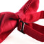 Boys Dark Red Plain Bow Tie