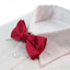 Boys Dark Red Plain Bow Tie