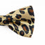 Boys Gold Leopard Patterned Bow Tie