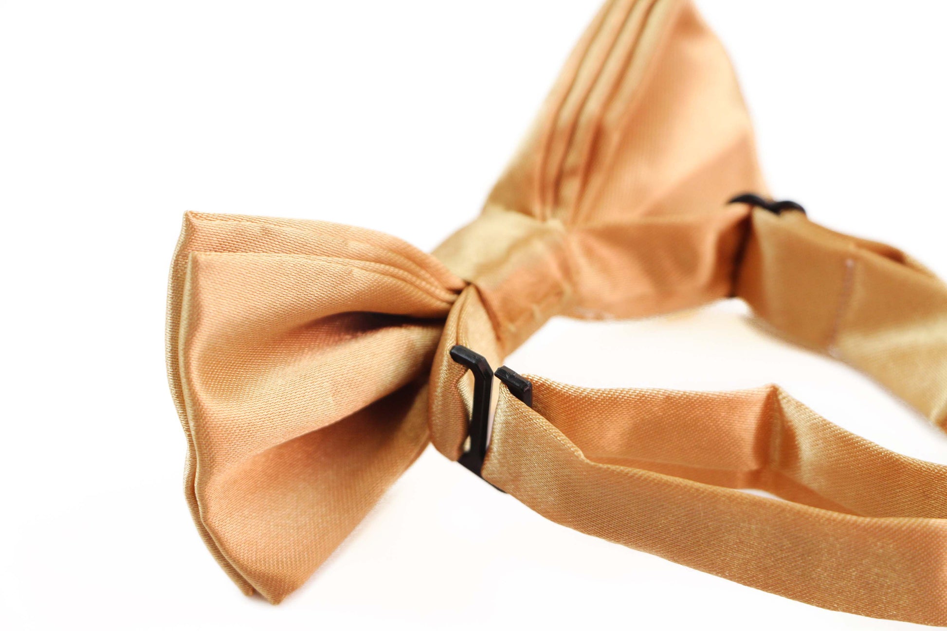 Boys Gold Plain Bow Tie