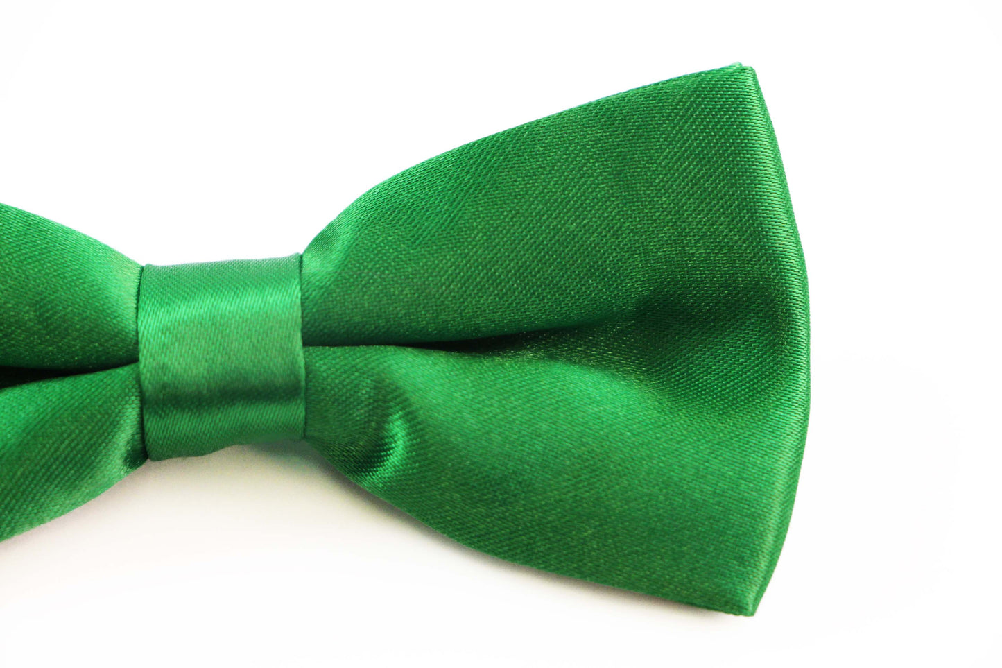 Boys Green Plain Bow Tie