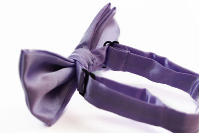 Boys Lavender Plain Bow Tie