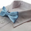 Boys Light Blue Plain Bow Tie