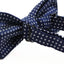 Boys Navy Bow Tie With White Polka Dots