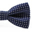 Boys Navy Bow Tie With White Polka Dots