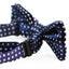 Boys Navy With White Small Polka Dots Patterned Bow Tie