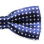 Boys Navy With White Small Polka Dots Patterned Bow Tie