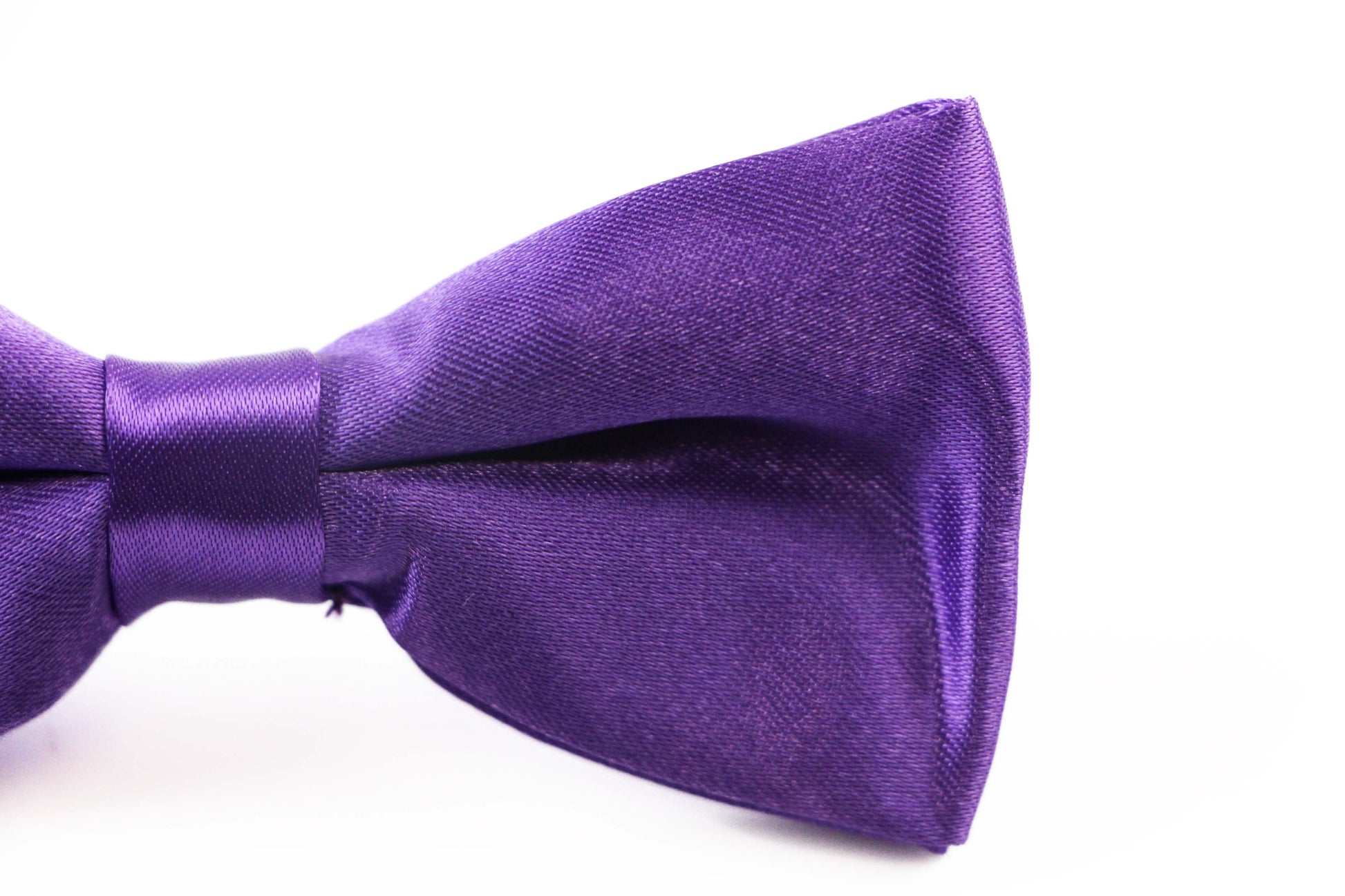 Boys Purple Plain Bow Tie