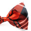 Boys Red, Black & White Plaid Patterned Bow Tie