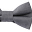 Boys Toddlers Quality Dark Grey Plain Cotton Bow Tie