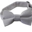 Boys Toddlers Quality White Plain Cotton Bow Tie