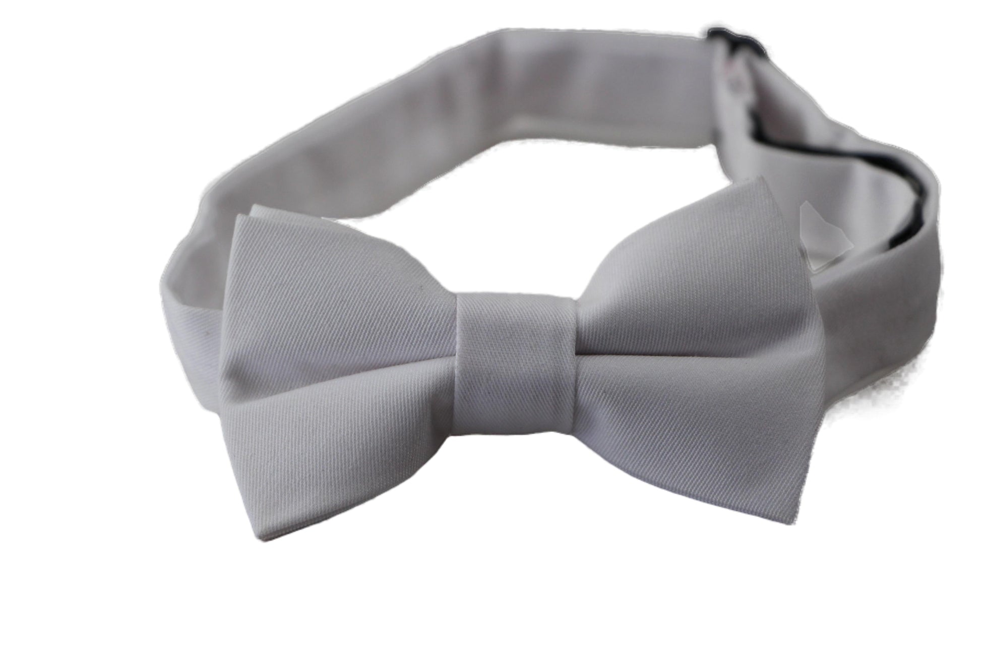 Boys Toddlers Quality White Plain Cotton Bow Tie