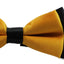 Boys Warm Yellow Two Tone Layer Bow Tie