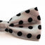 Boys White With Black Small Polka Dot Patterned Bow Tie